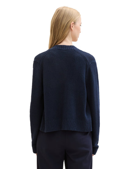 knit structured cardigan sky captain bl Bild 5