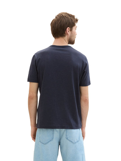 printed fine stripe t-shirt navy fine stri Bild 5