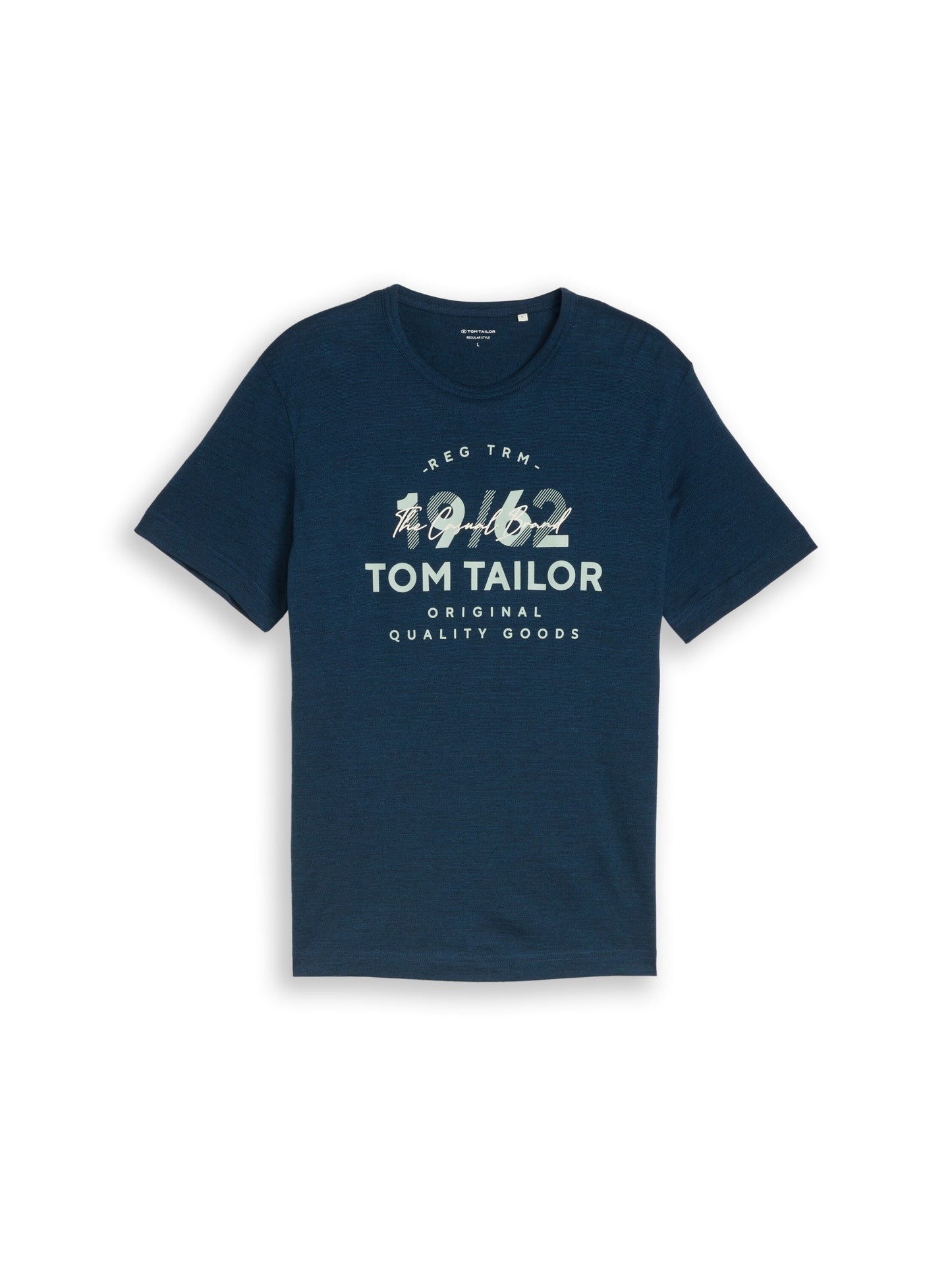 printed fine stripe t-shirt navy blue petr Bild 1
