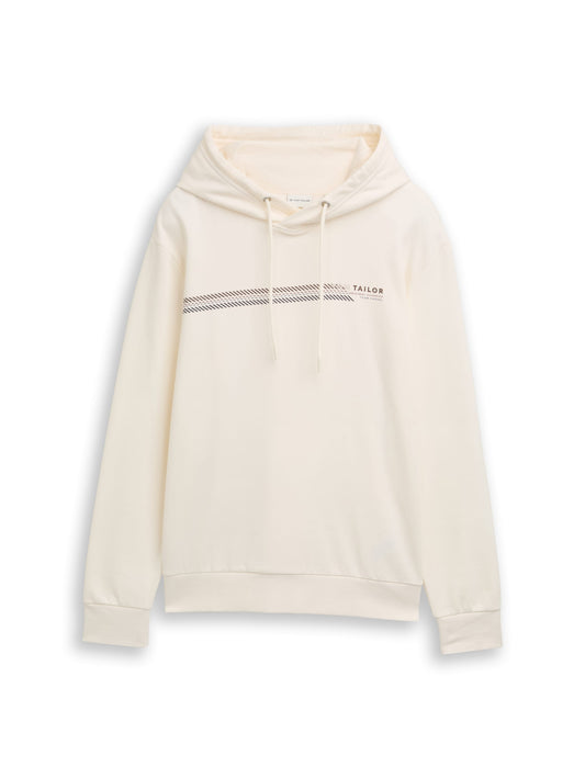printed hoodie Wool White Bild 1