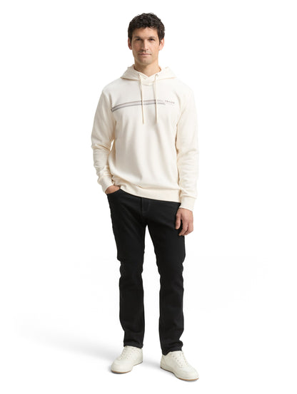 printed hoodie Wool White Bild 3