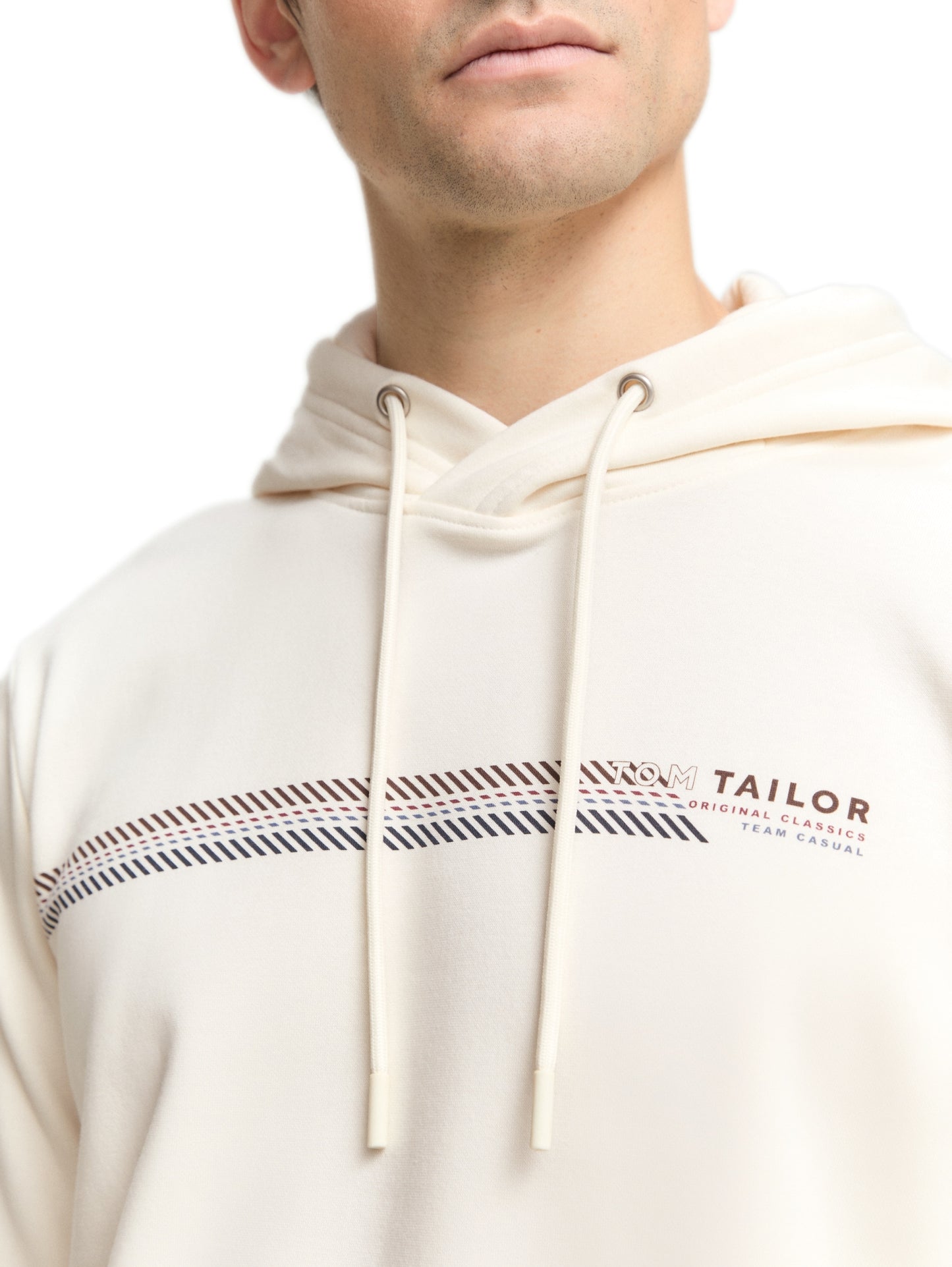 printed hoodie Wool White Bild 6