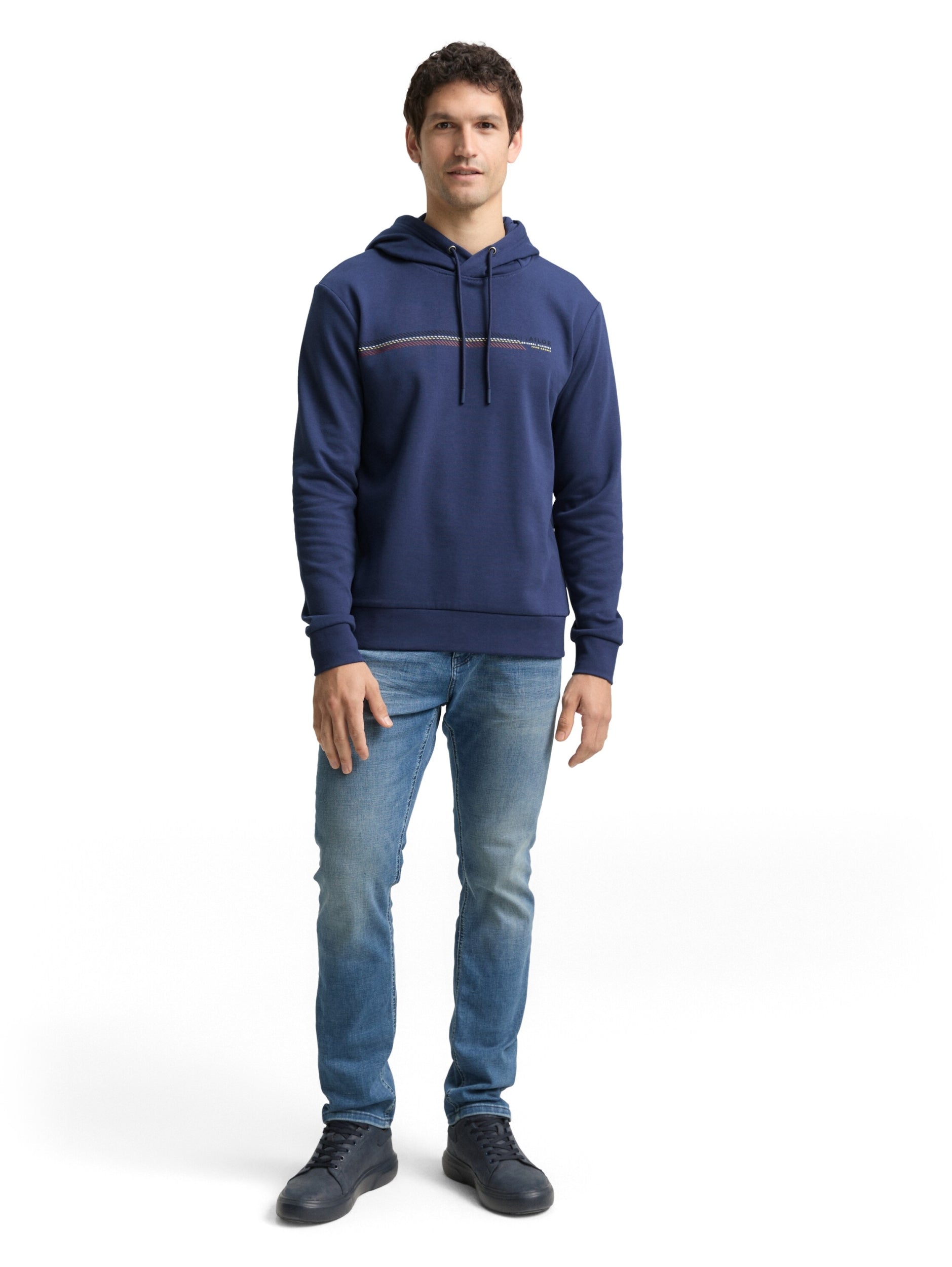 printed hoodie ocean blue Bild 3