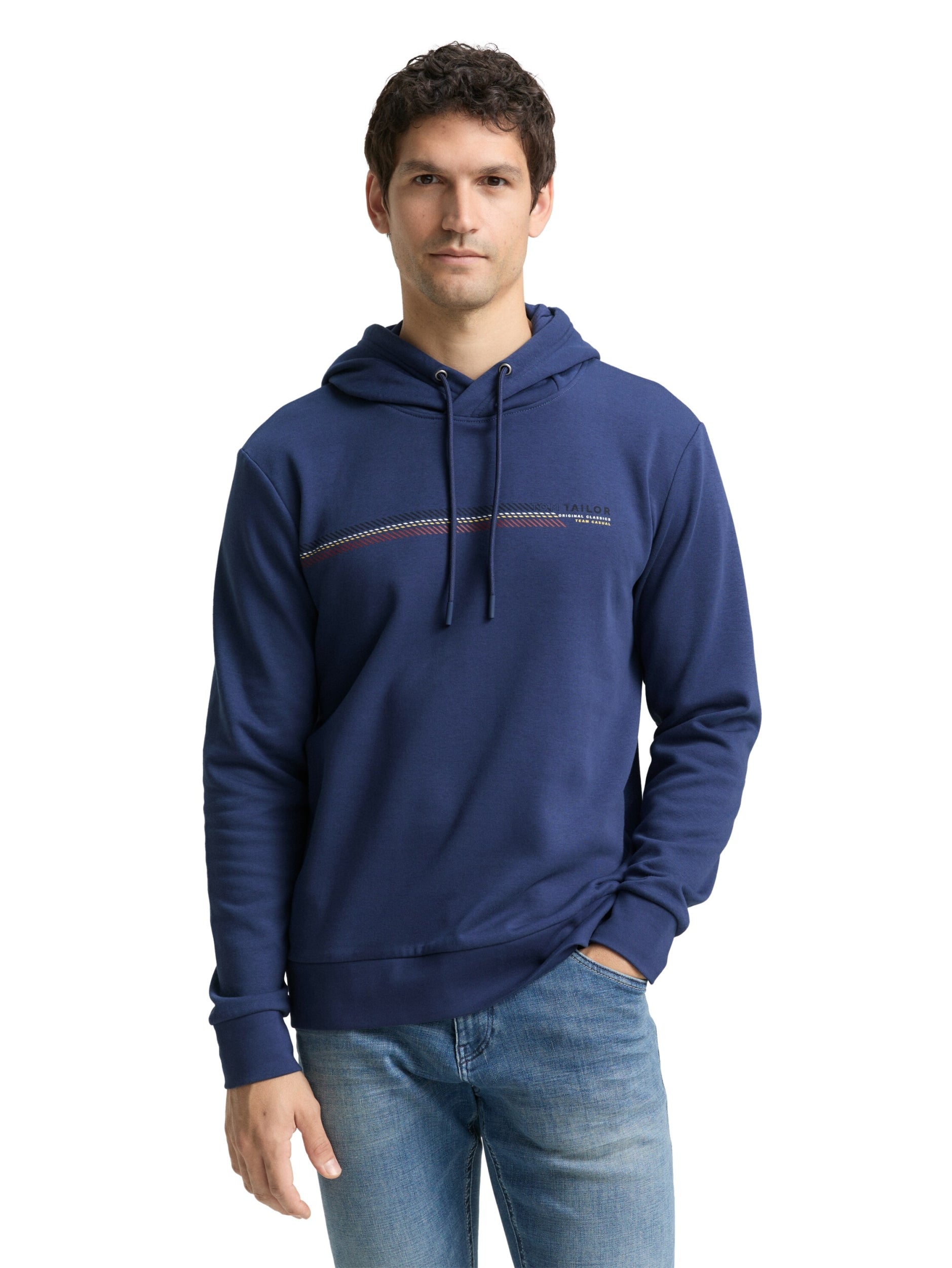 printed hoodie ocean blue Bild 5