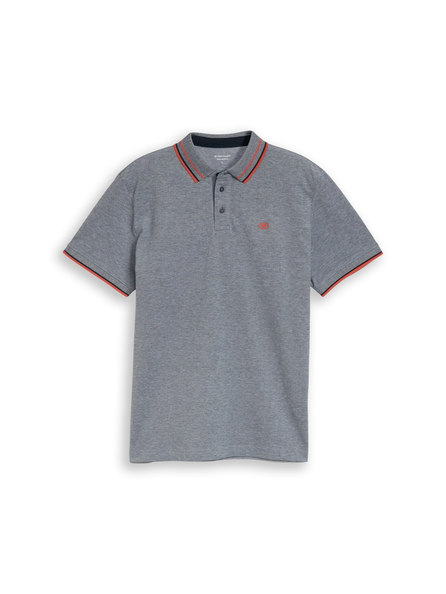 printed polo Navy White Two Bild 1
