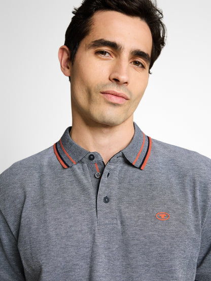 printed polo Navy White Two Bild 5