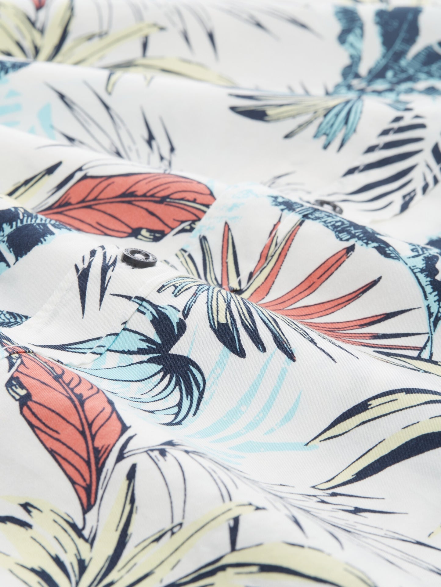 printed shirt white tropical Bild 2