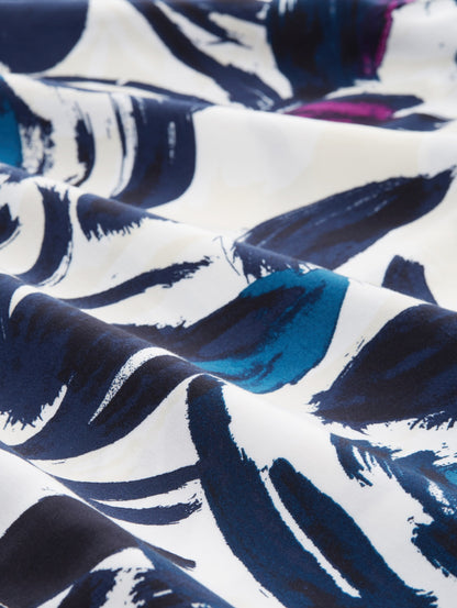 printed skirt dark blue flor Bild 3