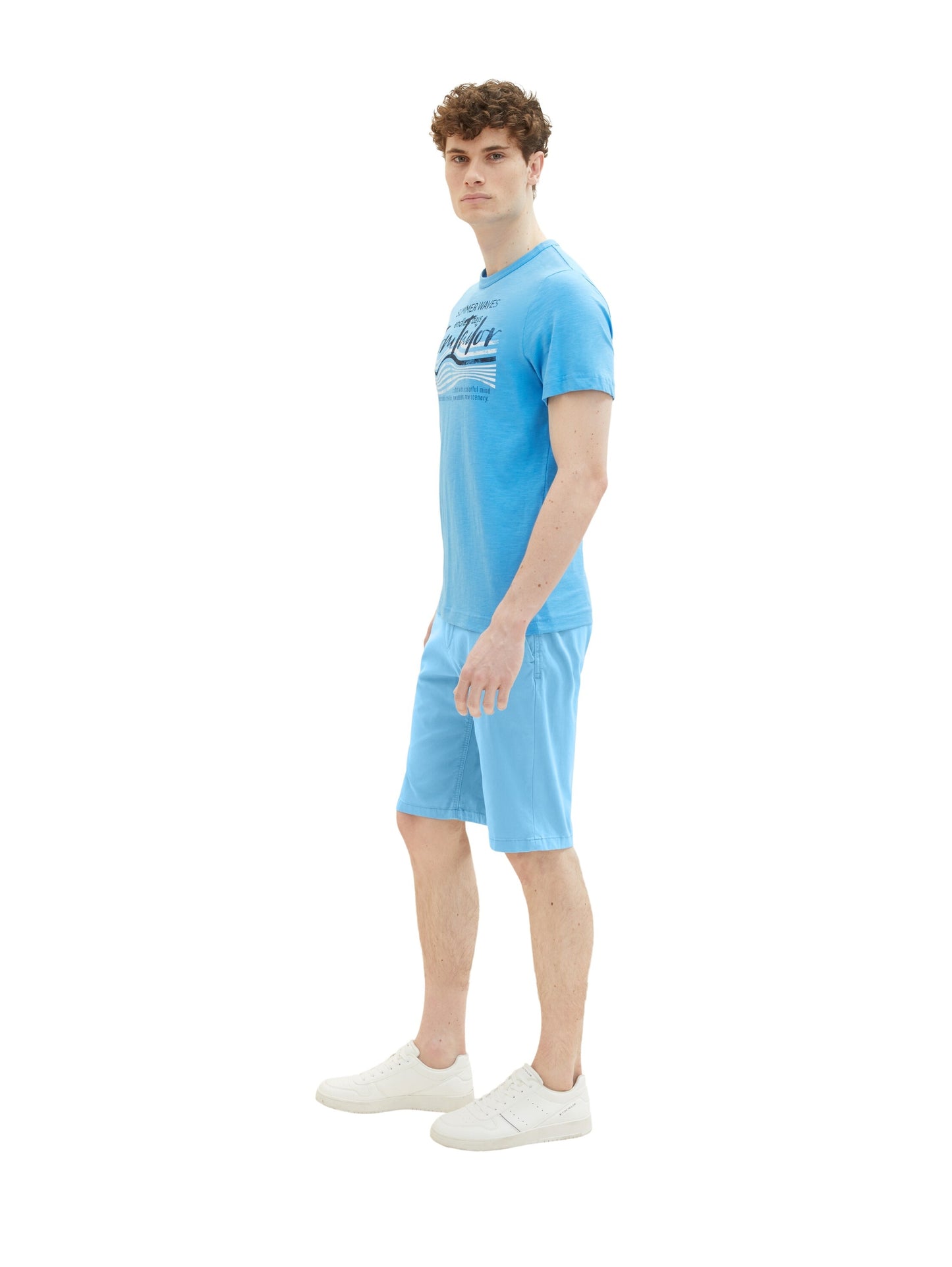 regular stretch chino shorts rainy sky blue Bild 4