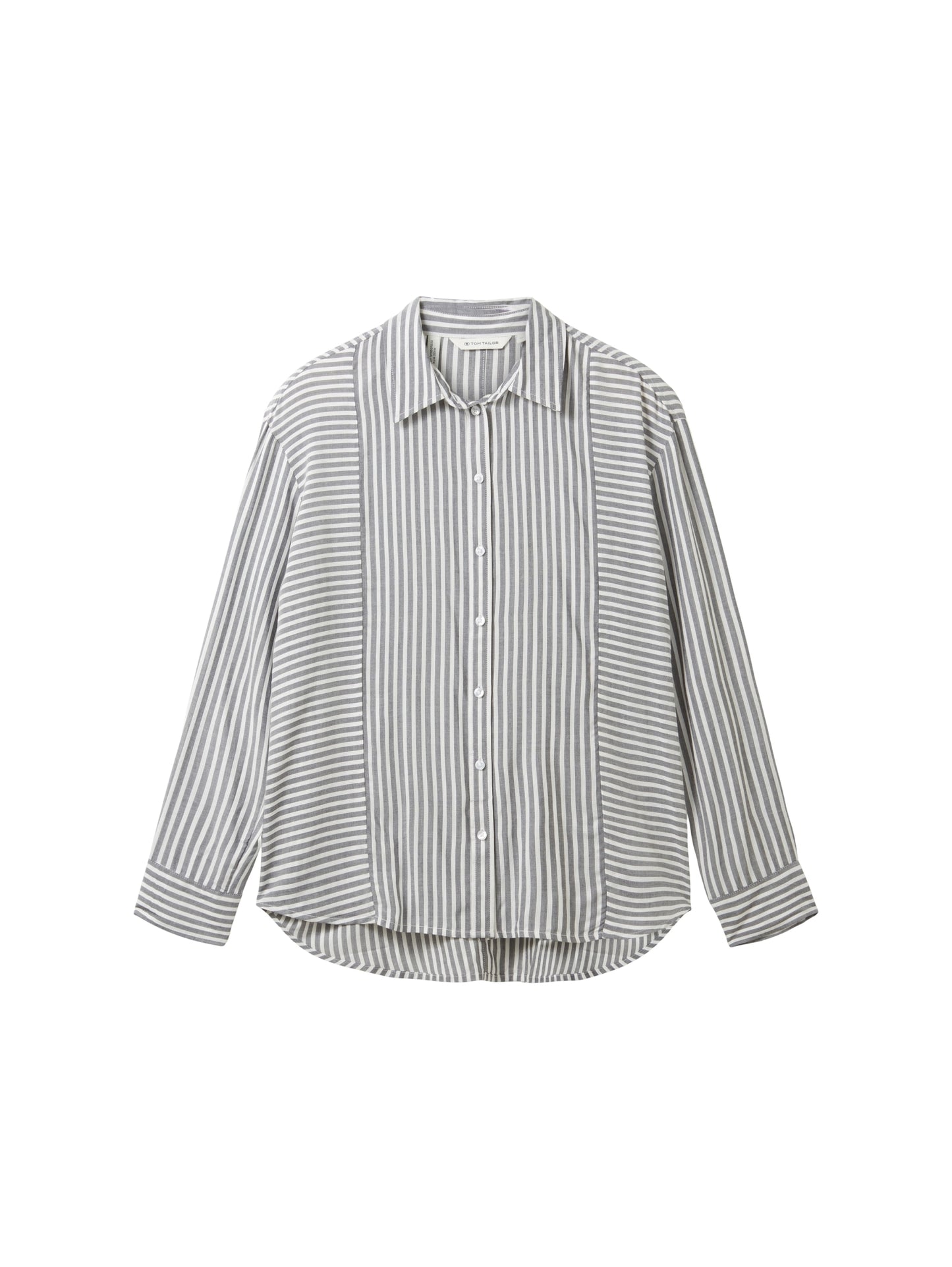 stripe mix blouse navy white dob Bild 1