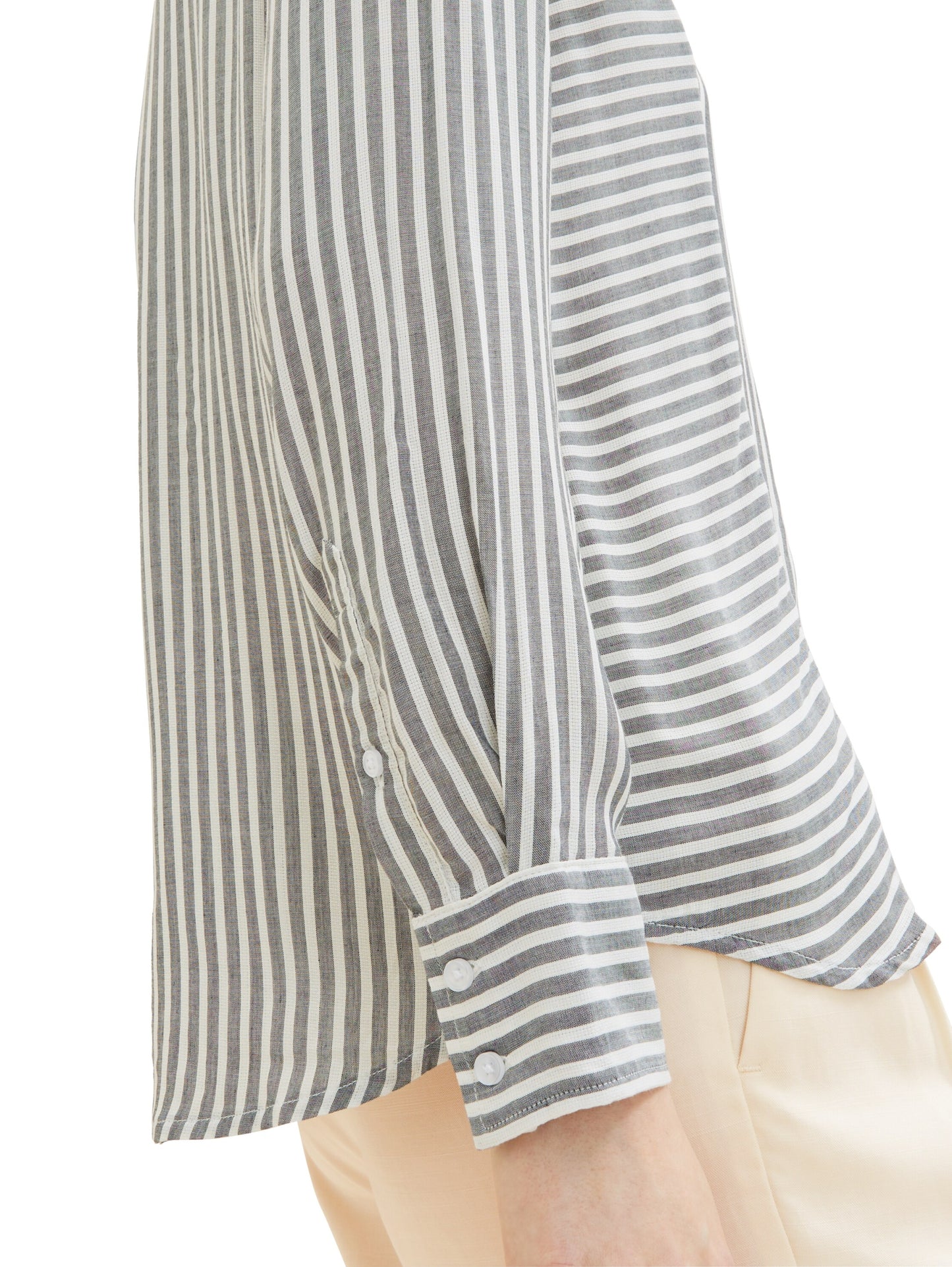 stripe mix blouse navy white dob Bild 7