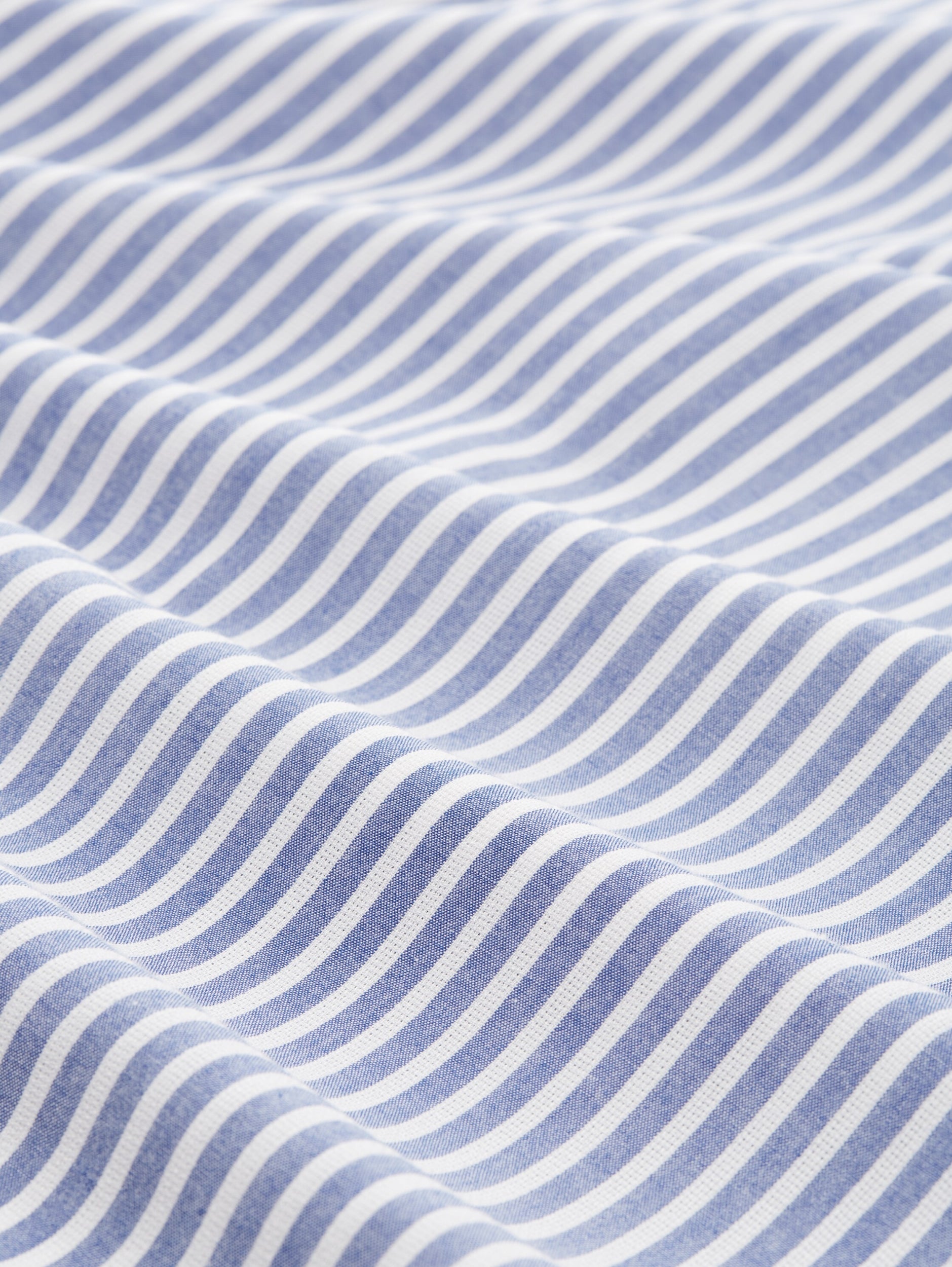 striped blouse top royal blue whi Bild 2