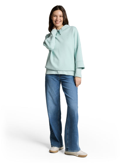 Sweatshirt hoodie blue haze Bild 3