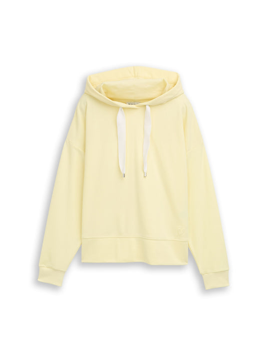 Sweatshirt hoodie w emboss soft lemon Bild 1