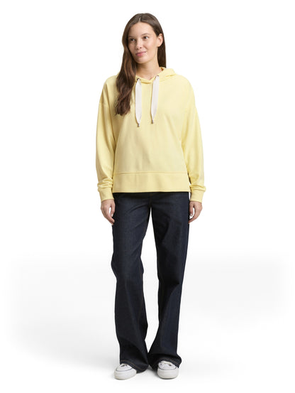 Sweatshirt hoodie w emboss soft lemon Bild 3