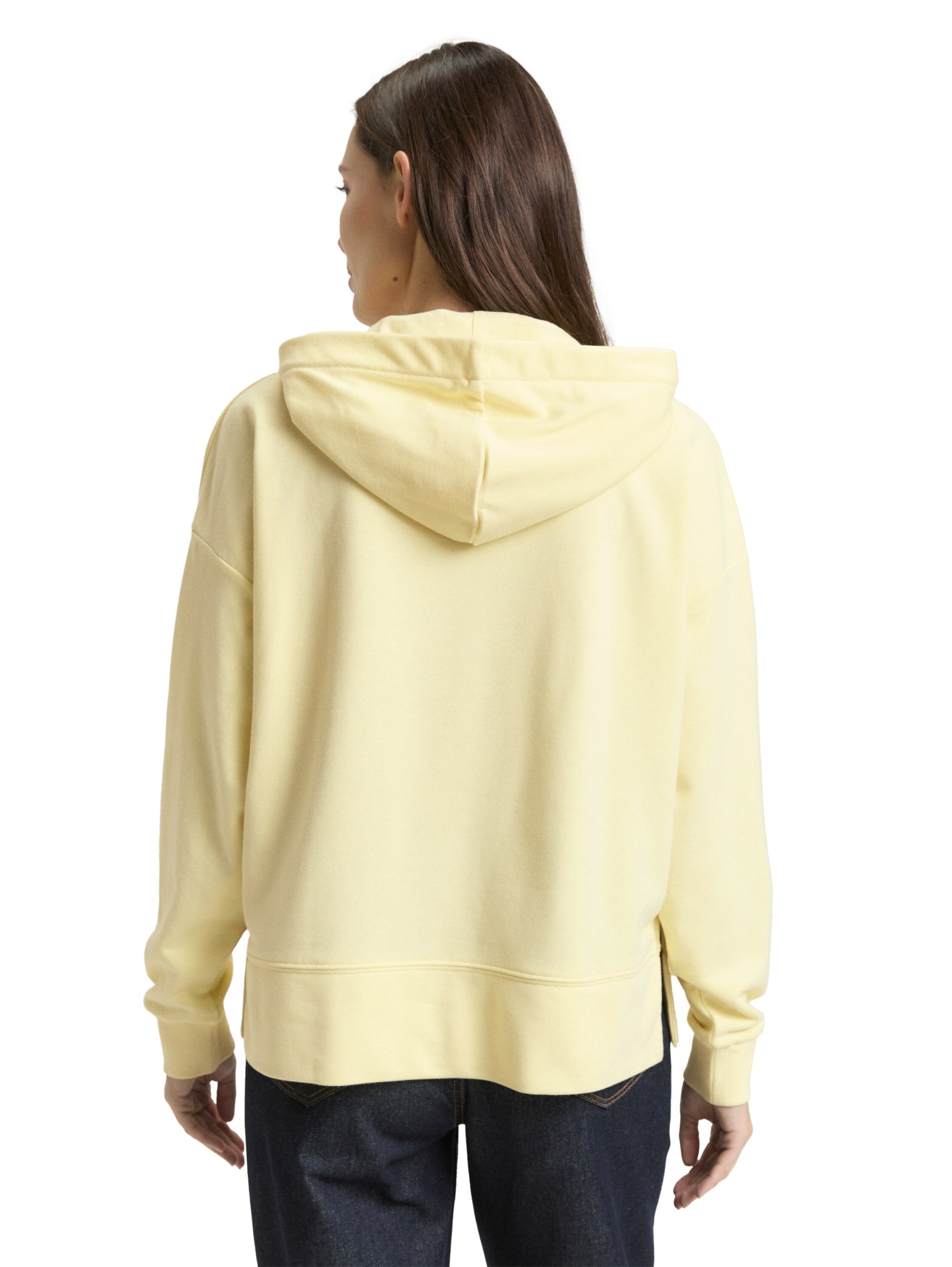 Sweatshirt hoodie w emboss soft lemon Bild 4