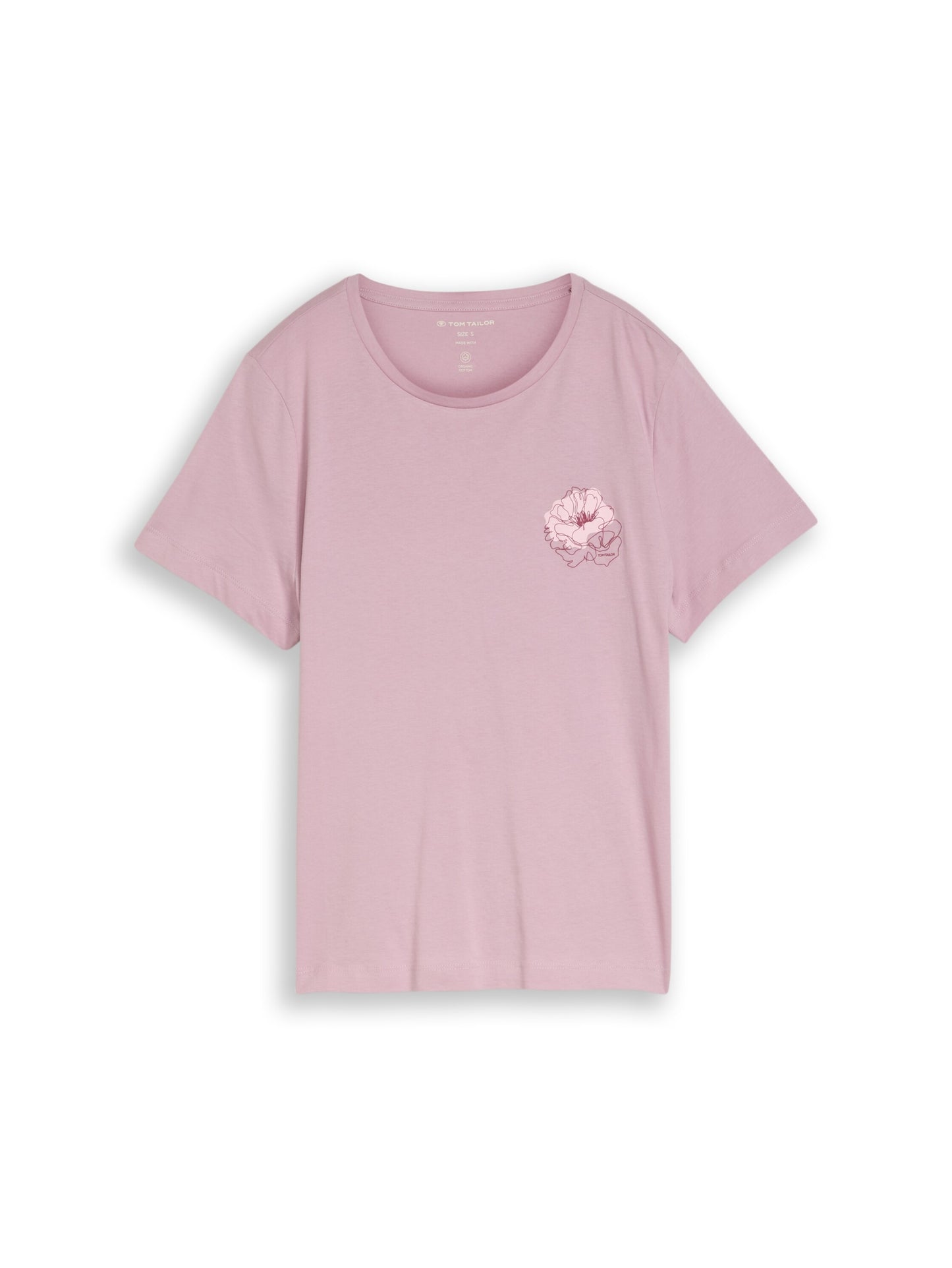 T-shirt basic crew neck print light elderber Bild 1
