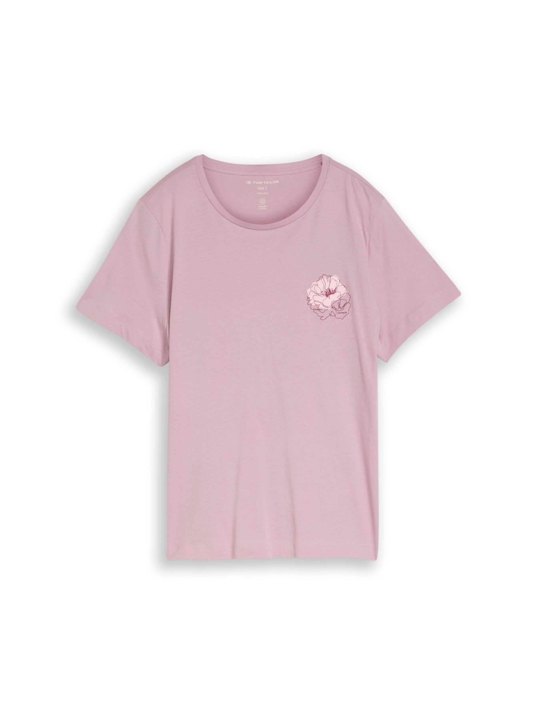 T-shirt basic crew neck print light elderber Bild 1