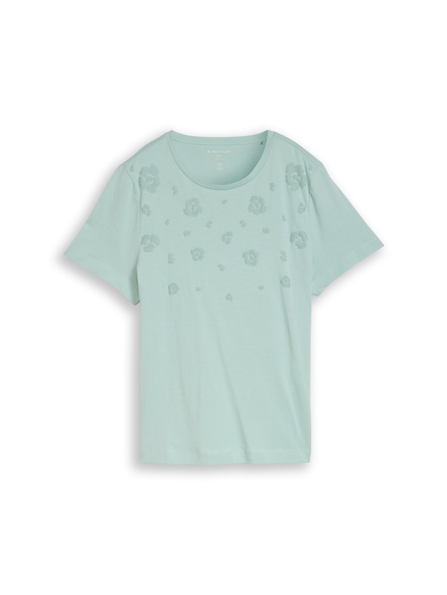 T-shirt basic crew neck print blue haze Bild 1