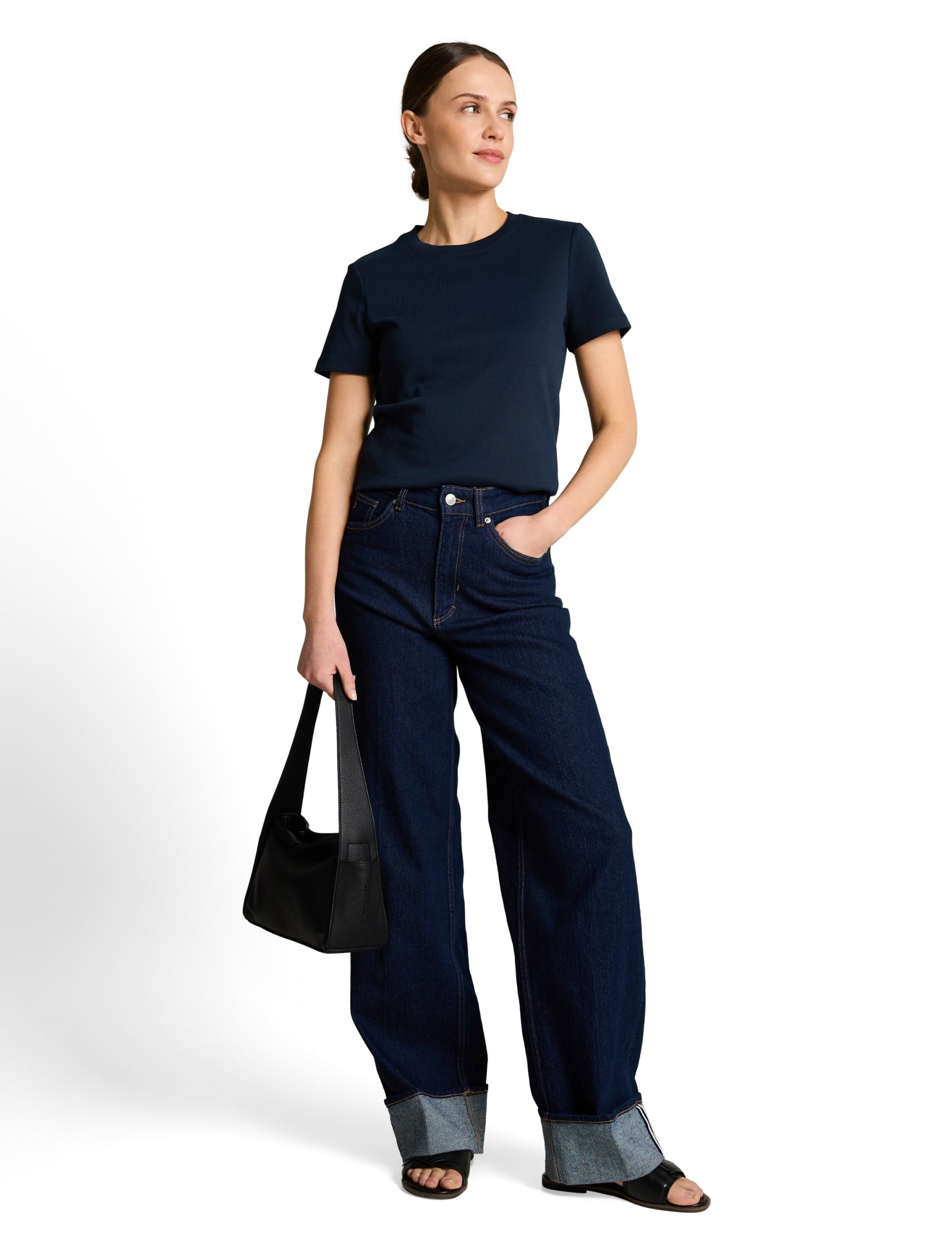 T-shirt  crew neck basic inter sky captain bl Bild 3