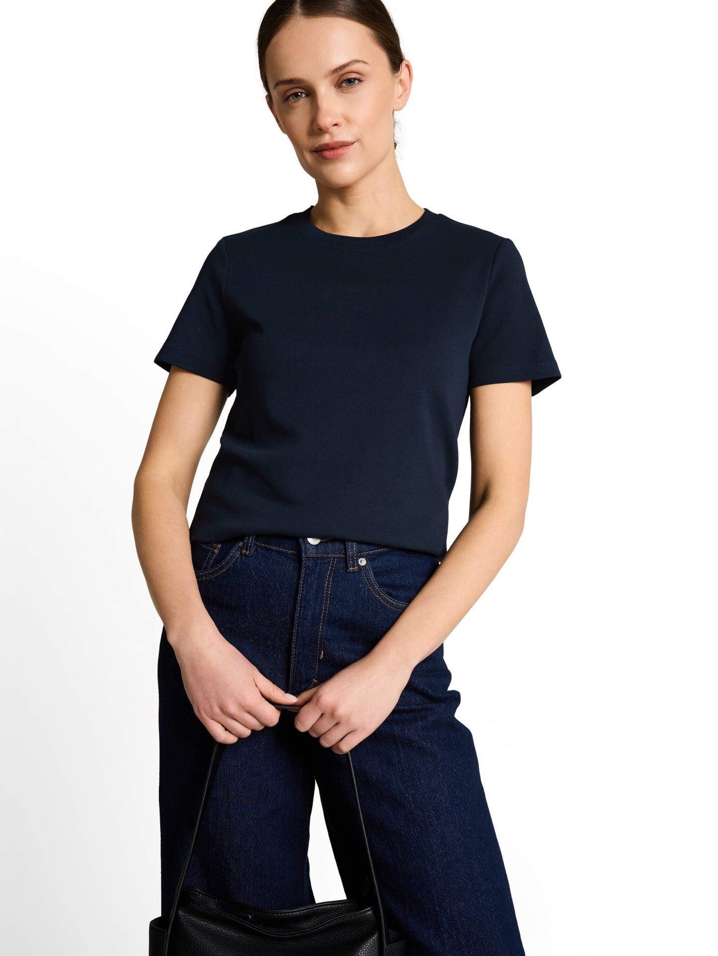 T-shirt  crew neck basic inter sky captain bl Bild 5