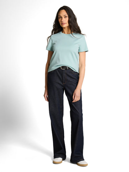 T-shirt  crew neck basic inter blue haze Bild 3