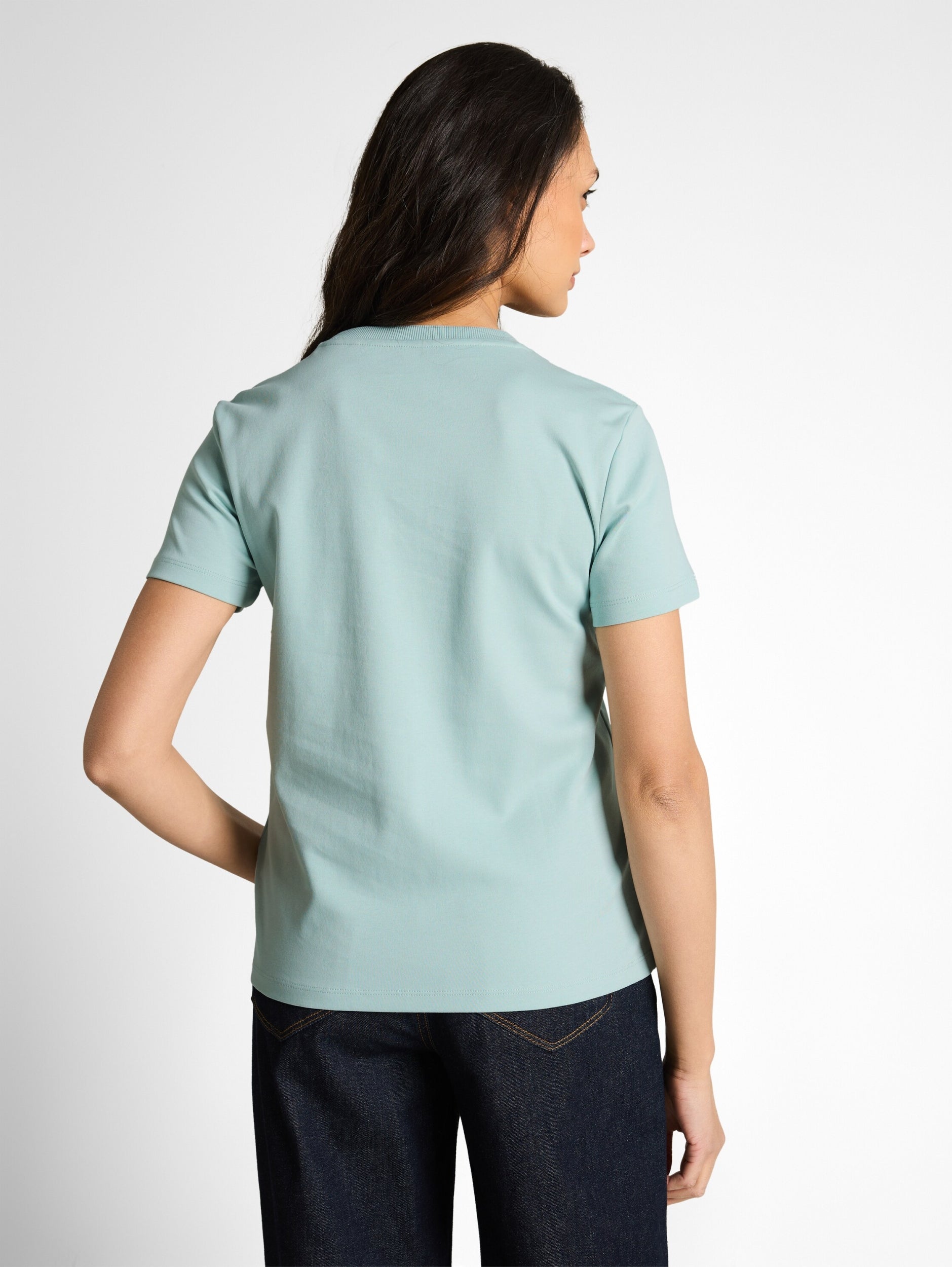 T-shirt  crew neck basic inter blue haze Bild 4