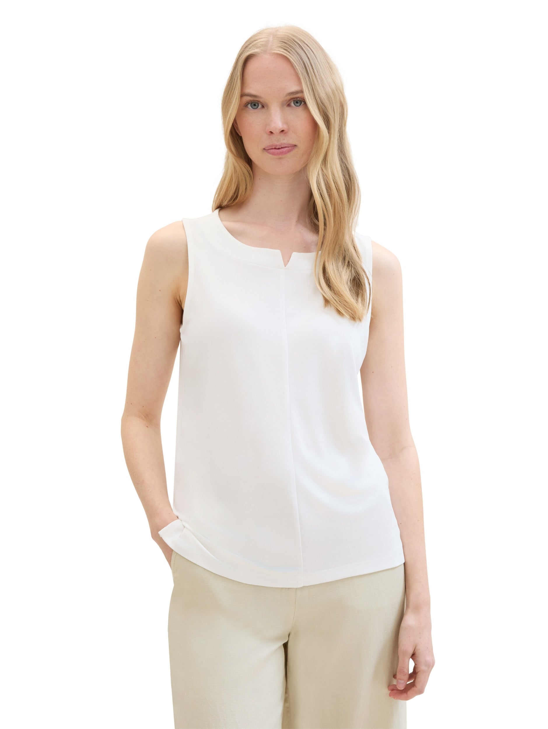 T-shirt cupro top Whisper White Bild 3