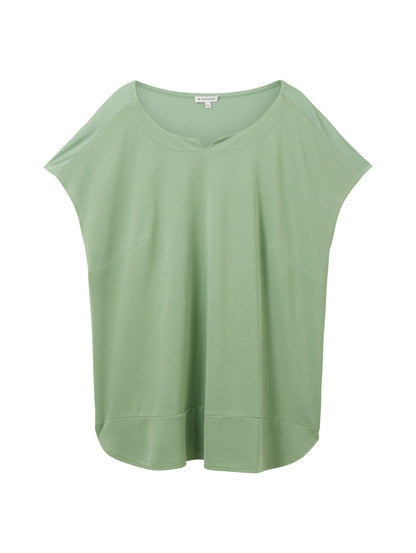 T-shirt fabric mix okra green Bild 1