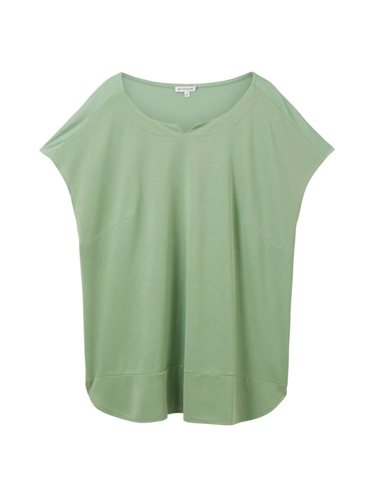 T-shirt fabric mix okra green Bild 1