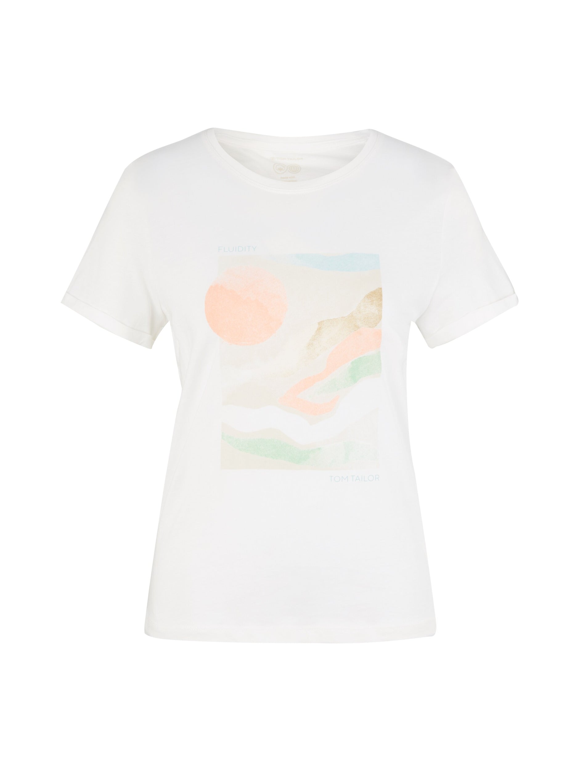 T-shirt frontprint Whisper White Bild 1