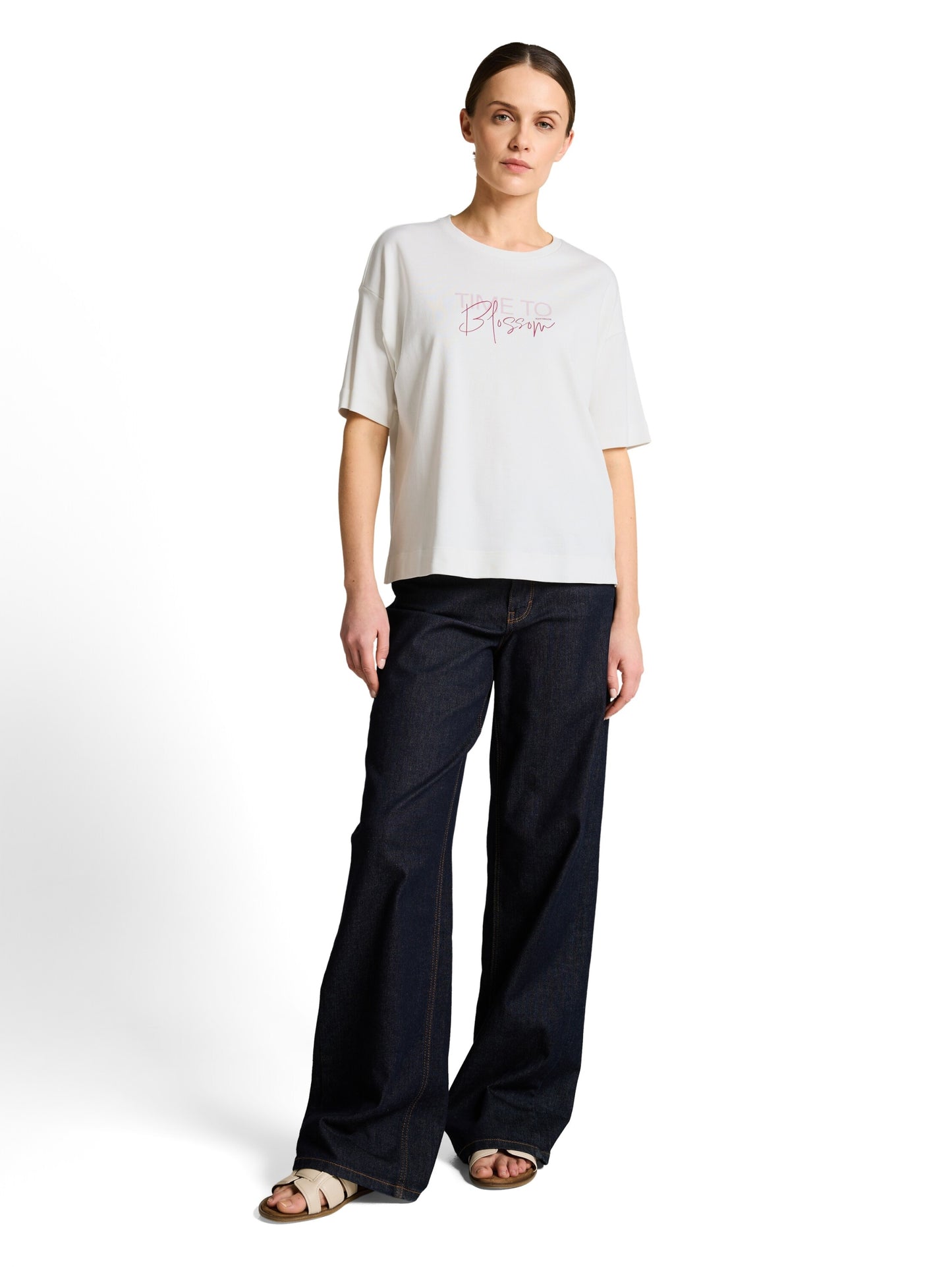 T-shirt overcut shoulder Whisper White Bild 3