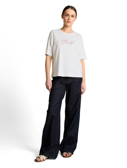 T-shirt overcut shoulder Whisper White Bild 3