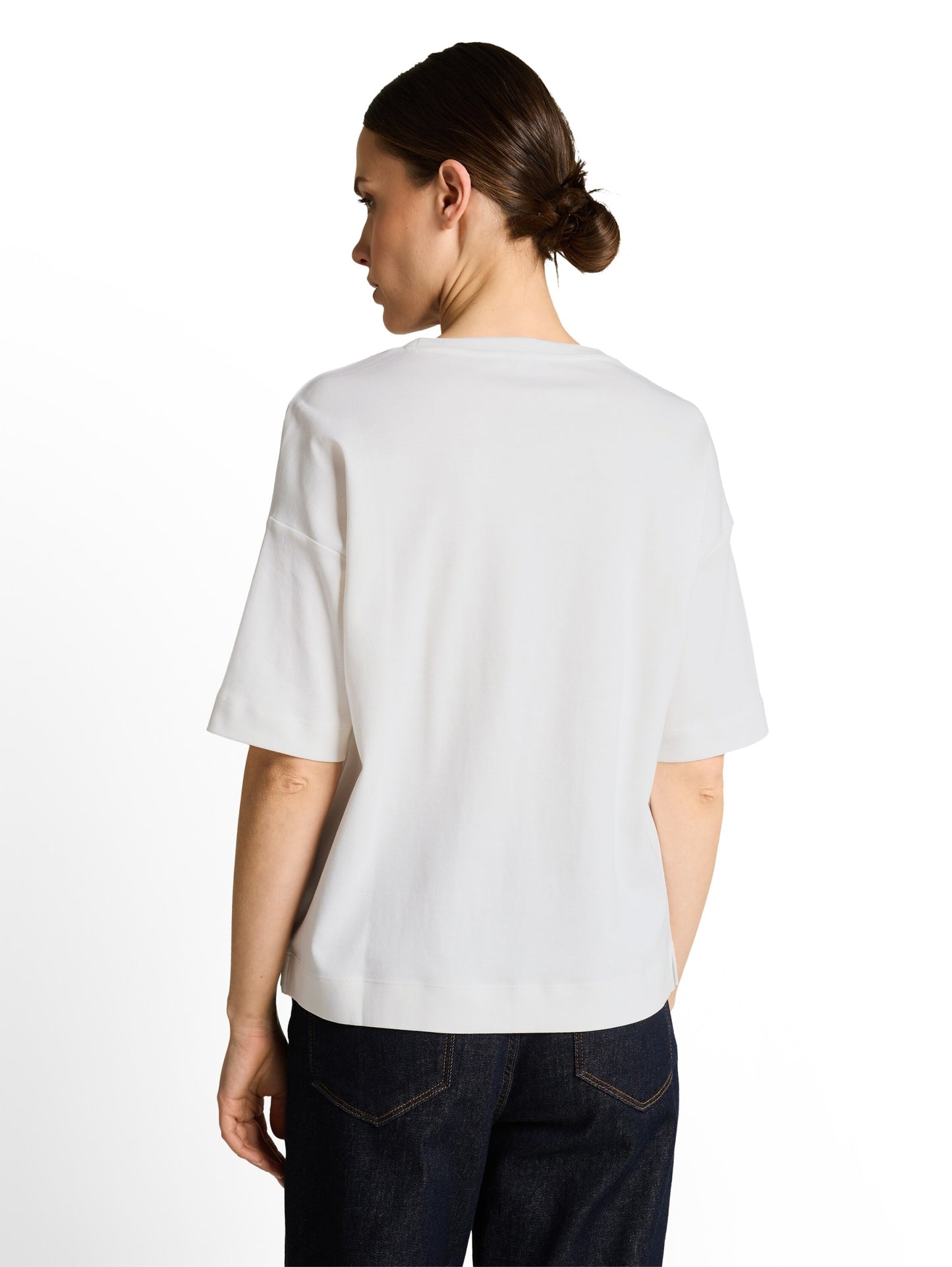 T-shirt overcut shoulder Whisper White Bild 4