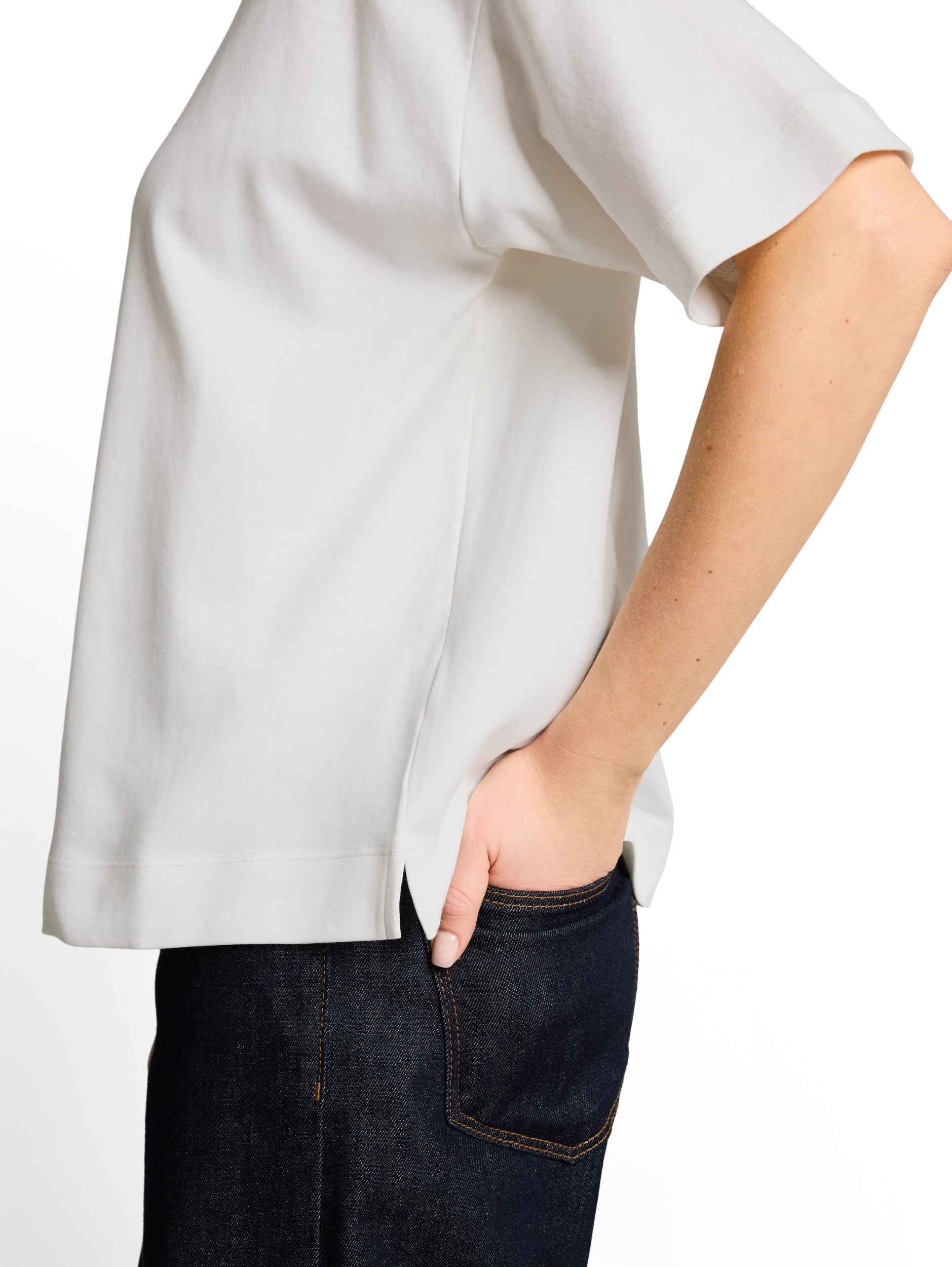 T-shirt overcut shoulder Whisper White Bild 5