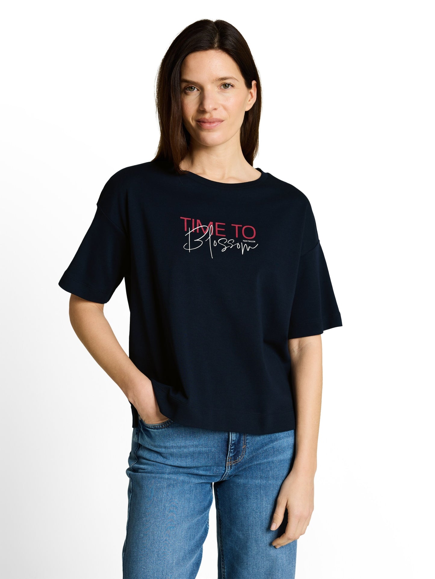 T-shirt overcut shoulder sky captain bl Bild 5
