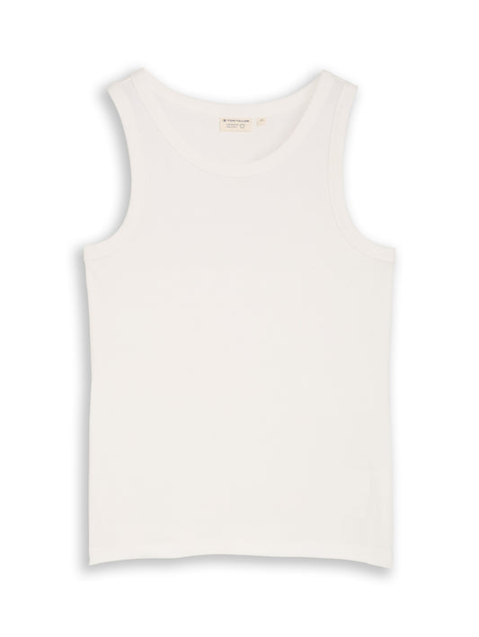 T-shirt rib top Whisper White Bild 1