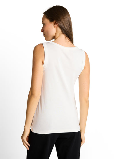 T-shirt rib top Whisper White Bild 4