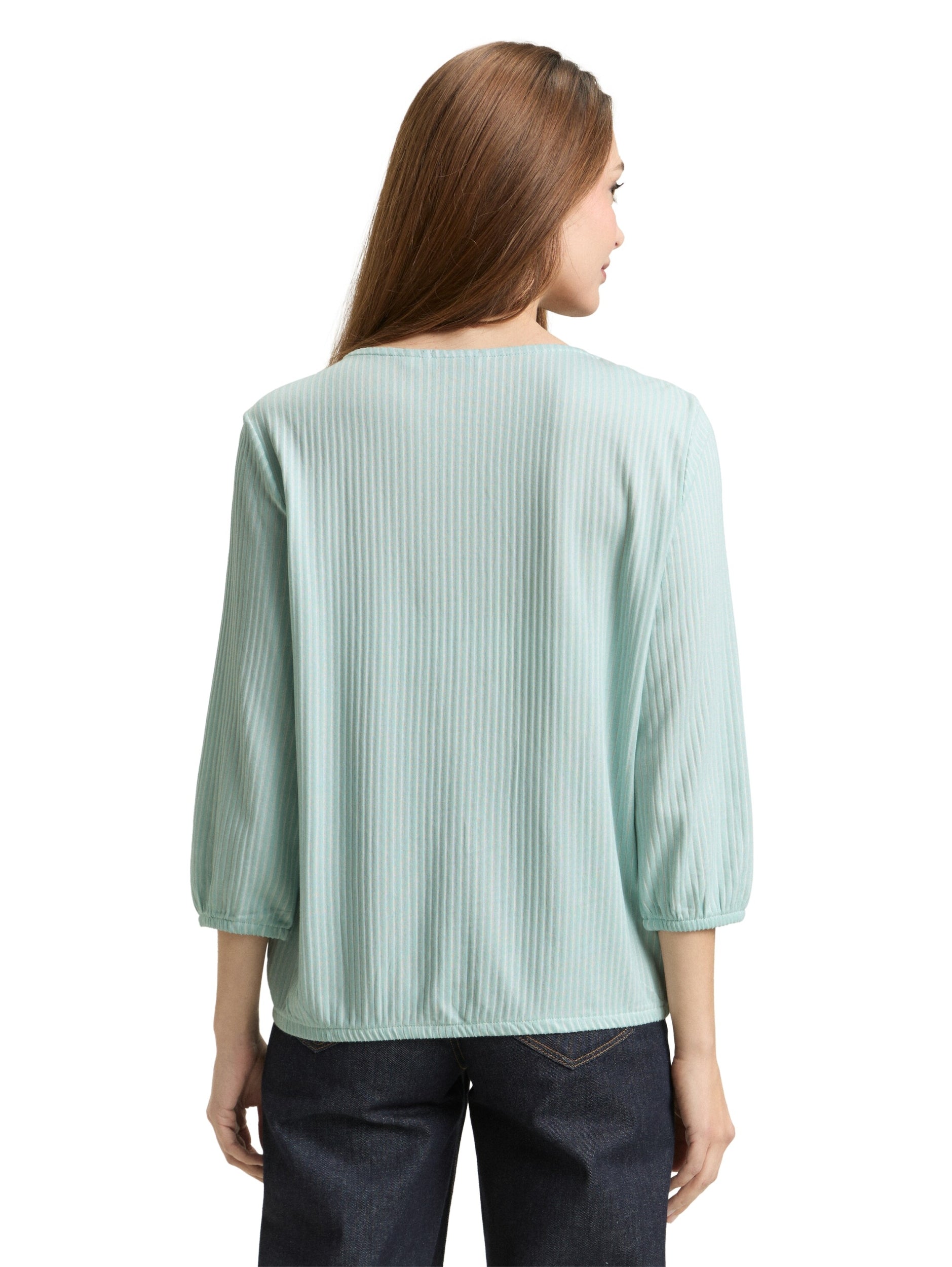 T-shirt striped blouse with st blue haze stri Bild 4