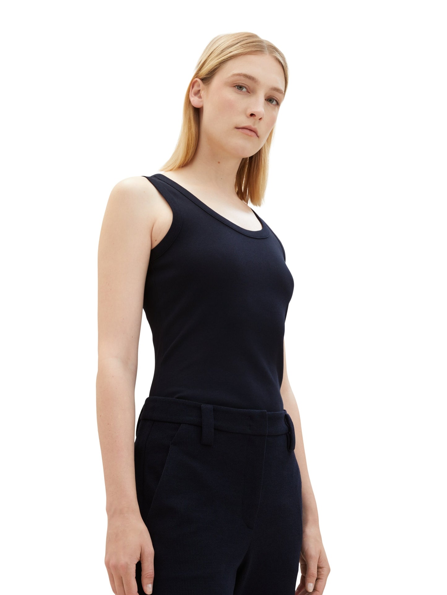 T-shirt top ribbed sky captain bl Bild 2