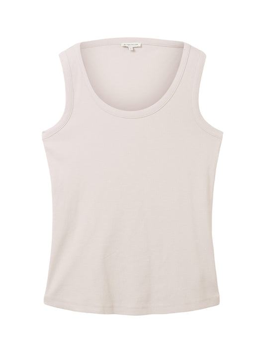 T-shirt top ribbed clouds grey Bild 1