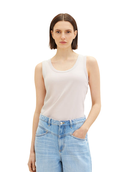 T-shirt top ribbed clouds grey Bild 2