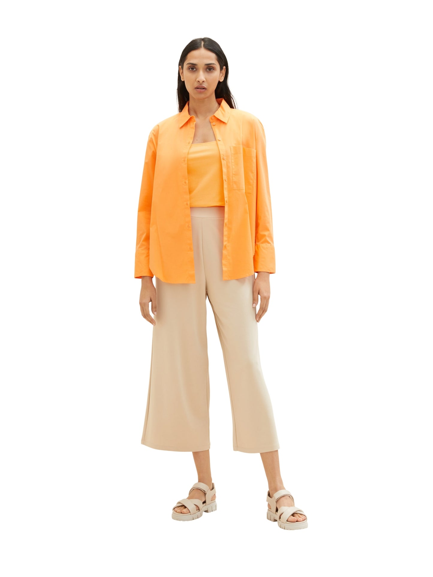 Top carré neck bright mango o Bild 7