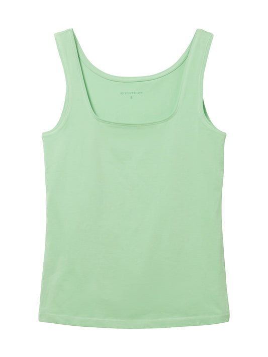 Top carré neck okra green Bild 1