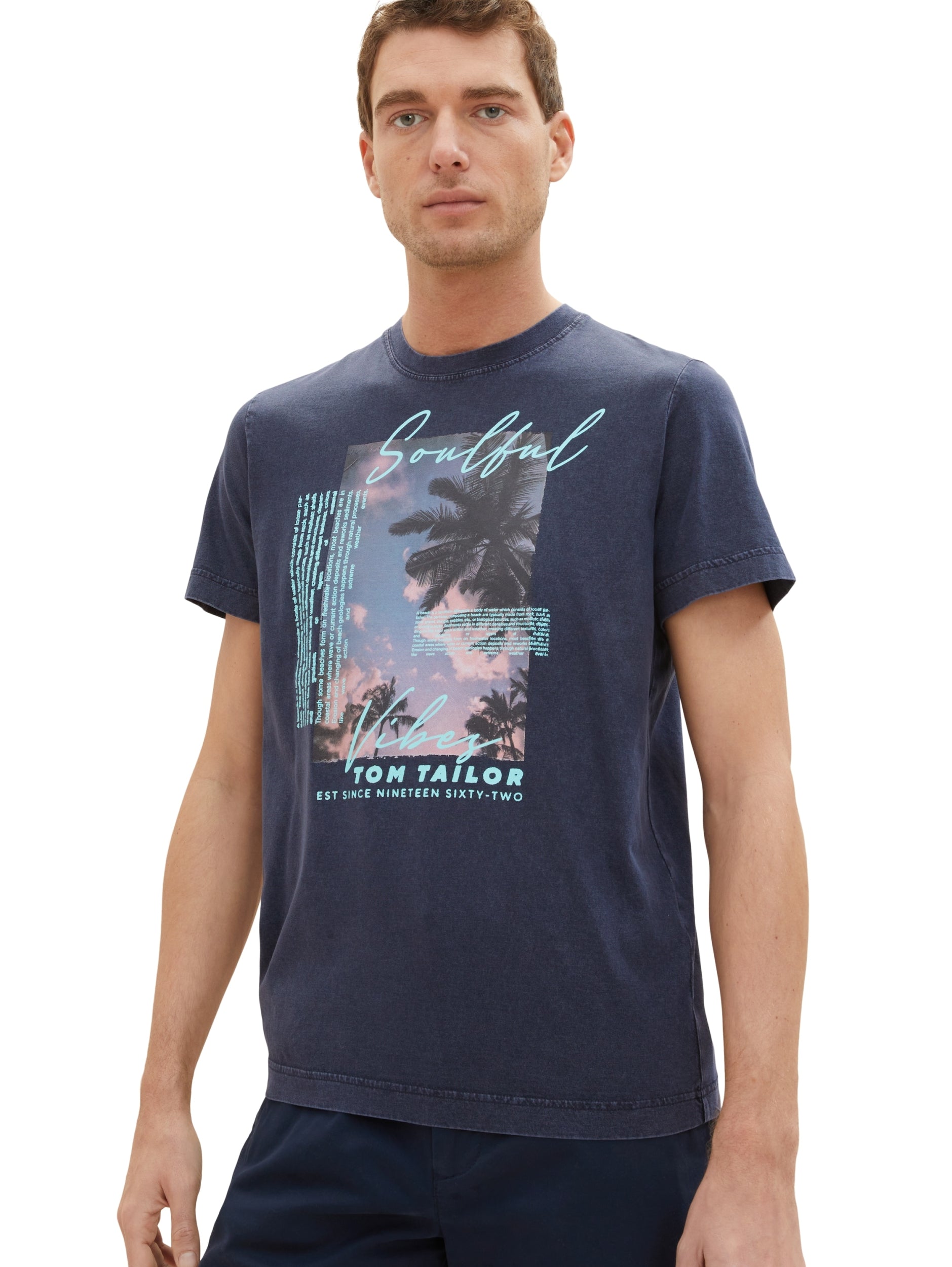 washed photoprint t-shirt sky captain bl Bild 6