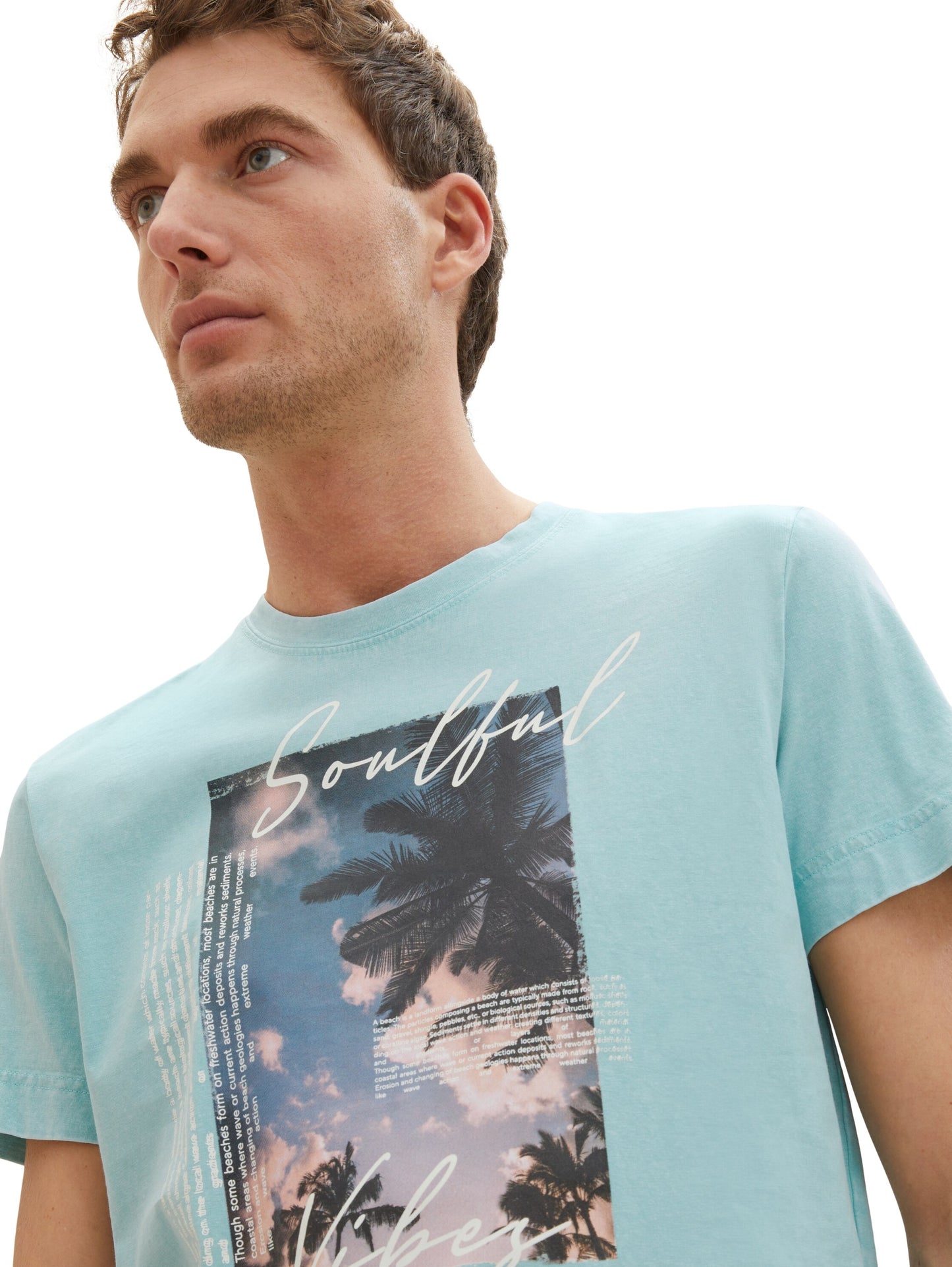 washed photoprint t-shirt blue tibetan s Bild 6