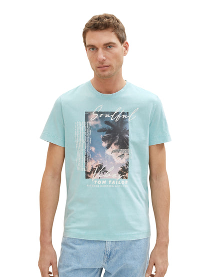 washed photoprint t-shirt blue tibetan s Bild 7