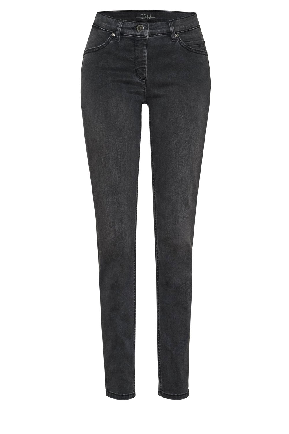 Perfect Shape Skinny grey denim used Bild 1